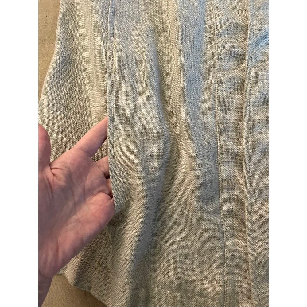 Eileen Fisher Organic Linen Blazer Sz M/L Cream Neutral Minimalist Quiet Luxury - Picture 5 of 7
